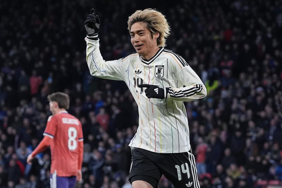 开云-日本1-0苏格兰！热身赛4连胜 伊东纯也替补绝杀 3天后过招英格兰